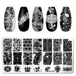 Μεταλλική Πλακέτα με Στάμπες για Σχέδια Νυχιών 12x6cm / ASP-055