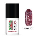 Ημιμόνιμο βερνίκι ALOHA 8ml - Mermaid Flakes Glitter / Ημιμόνιμο Glitter MFG-007