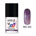 Ημιμόνιμο βερνίκι ALOHA 8ml σε 12 αποχρώσεις - Rainbow Cat Eye Nail Gel Polish / RBC-005