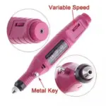 Τροχός-Στυλό Ροζ - Mini Polish Nail Machine Pink - Image 2